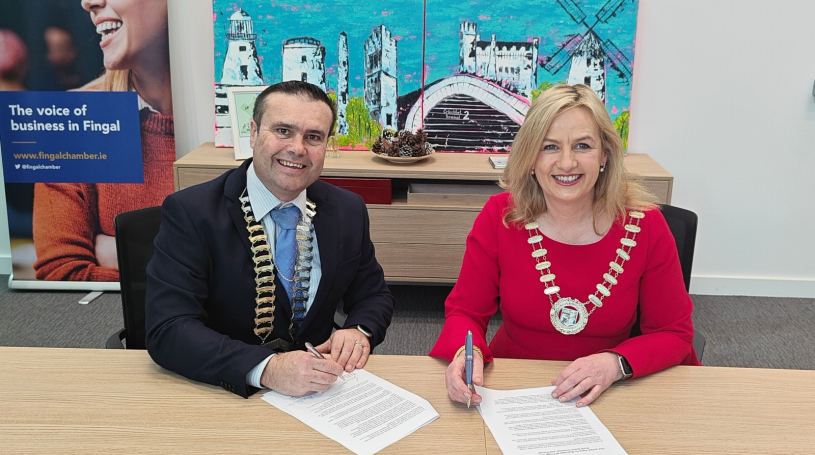 Kevin Smith, Fingal Chamber, and Marina Bleahen, North Dublin Chamber